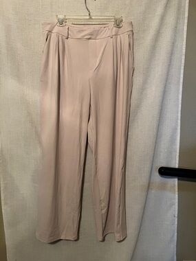 Women's Cream Wide-Leg Pants